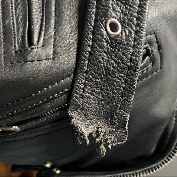 SOLD Vintage Leather Moto Jacket - Picture 7 of 7